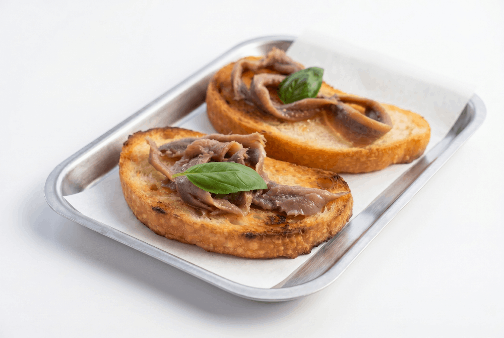 Bruschetta acciughe e burro