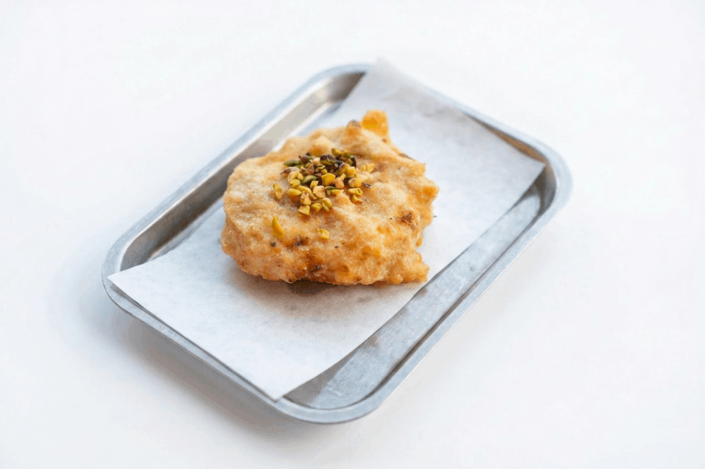 Frittatina mortadella e pistacchio